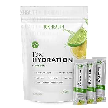 Amazon.com: 10X Health Hydration Packets Lemon Lime